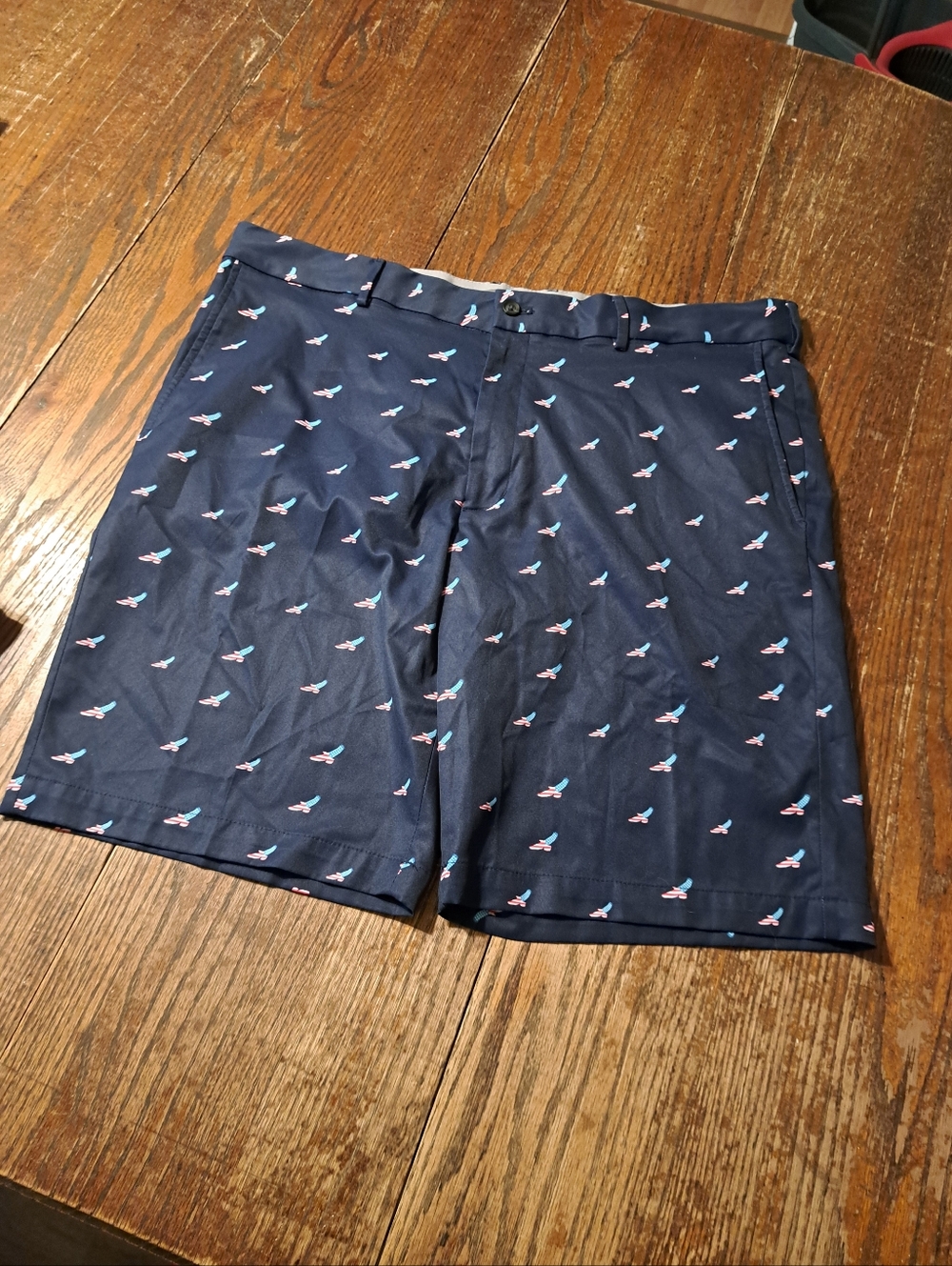 40" Walter Hagen 11 Golf Casual Shorts Eagles Red White Blue Summer Patriotic